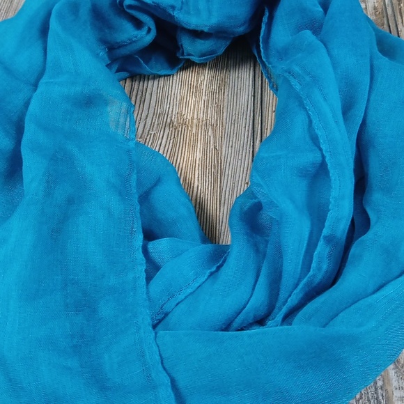 Teal Lightweight Infinity Scarf - Picture 6 of 6